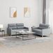Maison Exclusive - Ensemble de canapés 2 pièces avec coussins, tissu gris clair