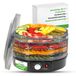 NutriChef Elektrische Voedseldroger – Multi-Laagse Voedselbewaarder, Dehydrateert Vlees, Vis, Groenten, Fruit & Paddenstoelen, 5 Stapelbare Trays, Ideaal voor Beef Jerky, Zwart