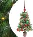 vidaXL Kerstboom met 150 LED met standaard Groen 65 cm PE