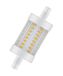 OSRAM LED STAR LINE R7s / LED buis: R7s, 8 W, 7 helder, Warm wit, 2700 K | 10 stuks