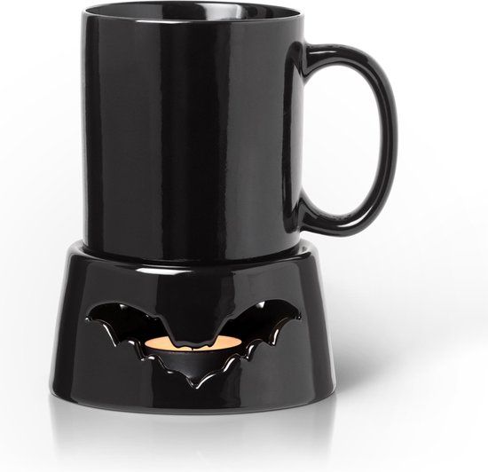 Alchemy England Mok met mokwarmer Vleermuis Unisex Kop - zwart - Standard
