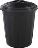 Keeeper Afvalbak Rond M/d Mini-bin 24x29 - 7 L Zwart