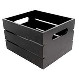 1 Presentatiedoos, 19 x 16 x 12 cm, zwart, bamboe