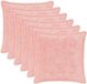 vidaXL Kussensloop 6 stuks Roze 35 x 35 cm Nep Konijnenbont