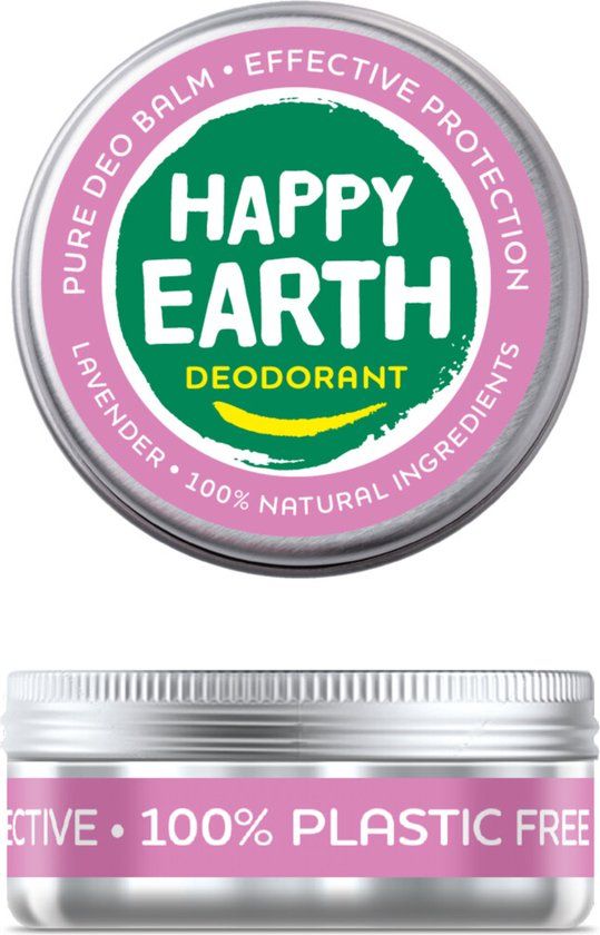Happy Earth Deodorant Balm Lavender 45g - Natural & Unisex