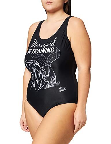Speedo Women's Small Mermaid Slogan U-Back Swimsuit