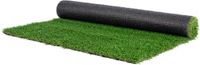 Vevor Kunstgras 1830x3050mm Gazontapijt per meter PP+PE Materialen Kunstgras Tapijt 35mm Poolhoogte Dichtheid van 17.000 steken met drainagegaten Ideaal voor buiten Tuinen Patio's