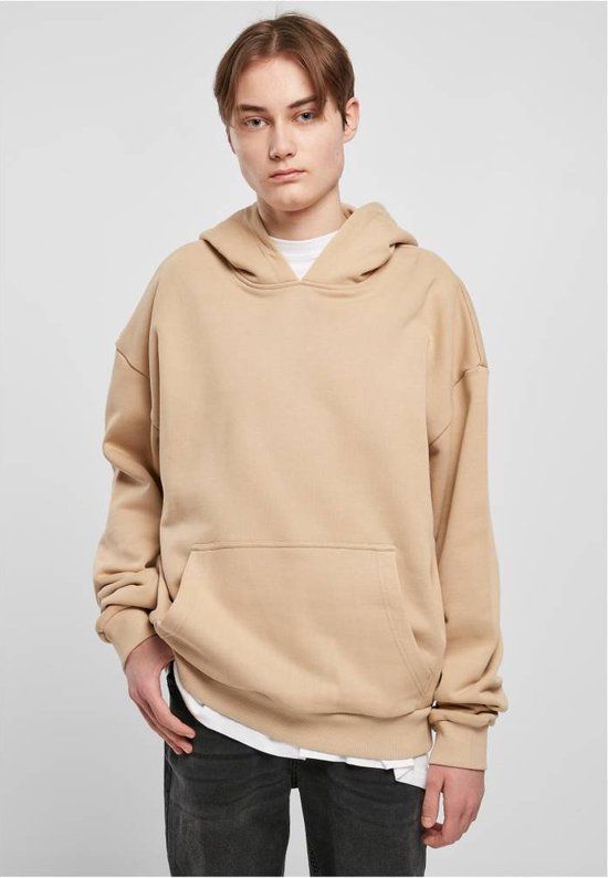 Urban Classics Ultra Heavy Hoodie - Men - Beige - Size M