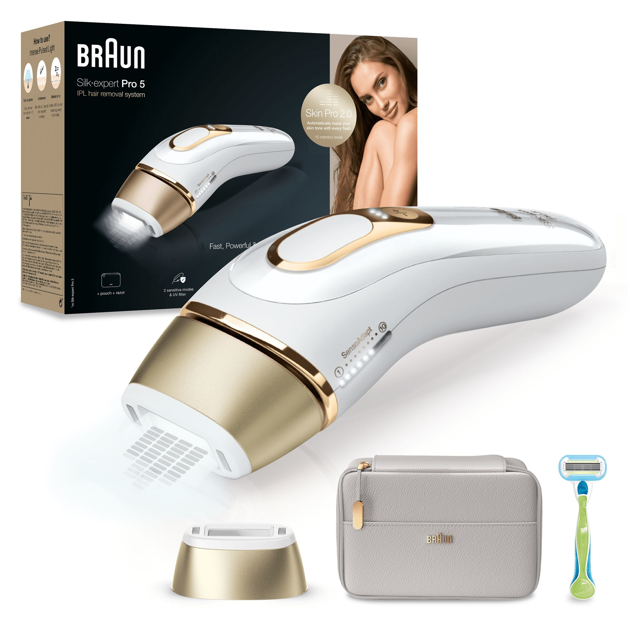 Braun Braun Silk&#183;expert Pro 5 PL5054 IPL Voor Vrouwen, Voor Blijvend Zichtbare Ontharing Thuis