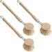 Unyqoos® Set van drie afwasborstels in hout
