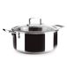 IBILI Triply Natural 3-laagse braadpan, 26 cm, roestvrij staal, geschikt voor inductie, zonder antiaanbaklaag