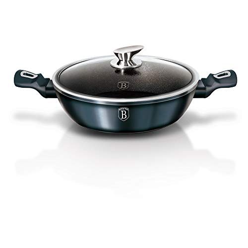 Berlinger Haus Metallic Line Aquamarine Edition Shallow pan - 28 cm - BH/1877