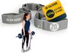 Oliver Tex-O Maxiband Fitnessband grau 118 cm mit 8 nummerierten Schlaufen, reißfest