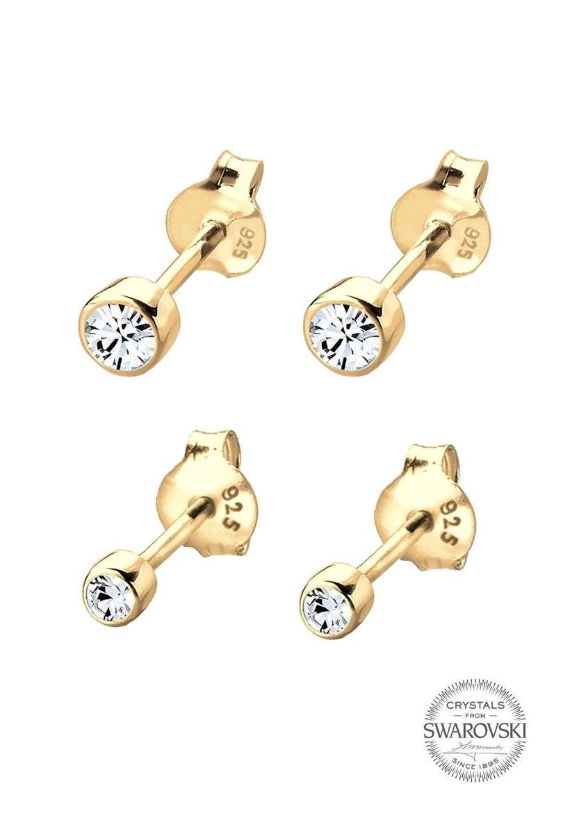 Elli Oorbellen 925 Sterling zilver met Swarovski-steentjes