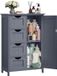 Vasagle Armoire de salle de bain étroite avec 4 tiroirs – Gris foncé