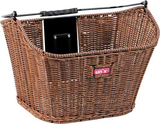 Unix Manolo Fietsmand - 14 liter - Bruin - Klickfix - Kunststof
