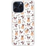 Apple iPhone 15 Pro Max noel mignon bedrukt siliconen hoesje