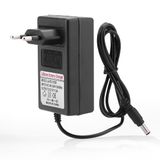 Lithium-ionbatterij Stroomadapter, AC 100-240V DC 21V 2A Vervangende oplaadstroomadapter, Professionele adapterlader, Meerdere bescherming(EU)