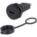 encitech 1310-1033-01 HDMI-adapter Adaptateur, encastré Nombre de pôles : 19 Noir 1 pièce(s)