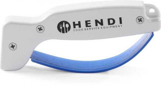 Hendi Messenslijper met Vingerbescherming - Blauw - 14 cm