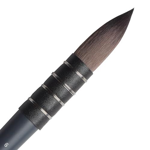 Winsor & Newton 5011506 Prof. synthetische Aquarelpenselen met de kwaliteit van natuurlijke haren, ergonomische steel voor optimale controle en comfort, duurzaam en vormvast, Quill Medium