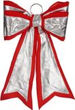 Krist+ Lasso Kerstversiering 40 x 60 cm Rood Zilverachtig PVC