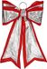 Krist+ Lasso Kerstversiering 40 x 60 cm Rood Zilverachtig PVC