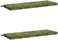 vidaXL - 2-delige - Bankkussens - SOEST - 100% - Polyester - Blad - Design