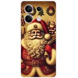 Xiaomi Bedrukt siliconen hoesje compatibel met Xiaomi Redmi Note 13 5G pere noel vintage