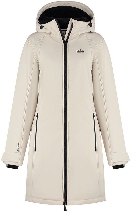 Kjelvik Emy Dames Outdoorjas - Sand - Maat 36 - Herfst/Winter 2025
