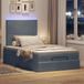Maison Exclusive - Cadre de lit ottoman avec matelas, gris foncé, 120x200 cm, velours