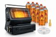 SMH LINE 2-in-1 Draagbare Gaskachel - Straalkachel - Buitenkachel | Camping Heater | Terrasverwarming | INCL. 28x Gasflessen en Kookrooster - 9501642845765