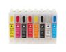Epson Cartouches rechargeables T0870-T0879 avec puces de réinitialisation automatique pour l'Epson Stylus Photo R1900