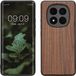 kwmobile telefoonhoesje geschikt voor Xiaomi Redmi Note 15 4G / 5G / Poco M8 5G - Hoesje met bumper in donkerbruin - Backcover - hout