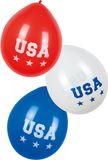 Boland Amerika USA ballonnen - 18x - 25 cm - United States - Amerikaanse versiering