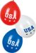 Boland Amerika USA ballonnen - 18x - 25 cm - United States - Amerikaanse versiering