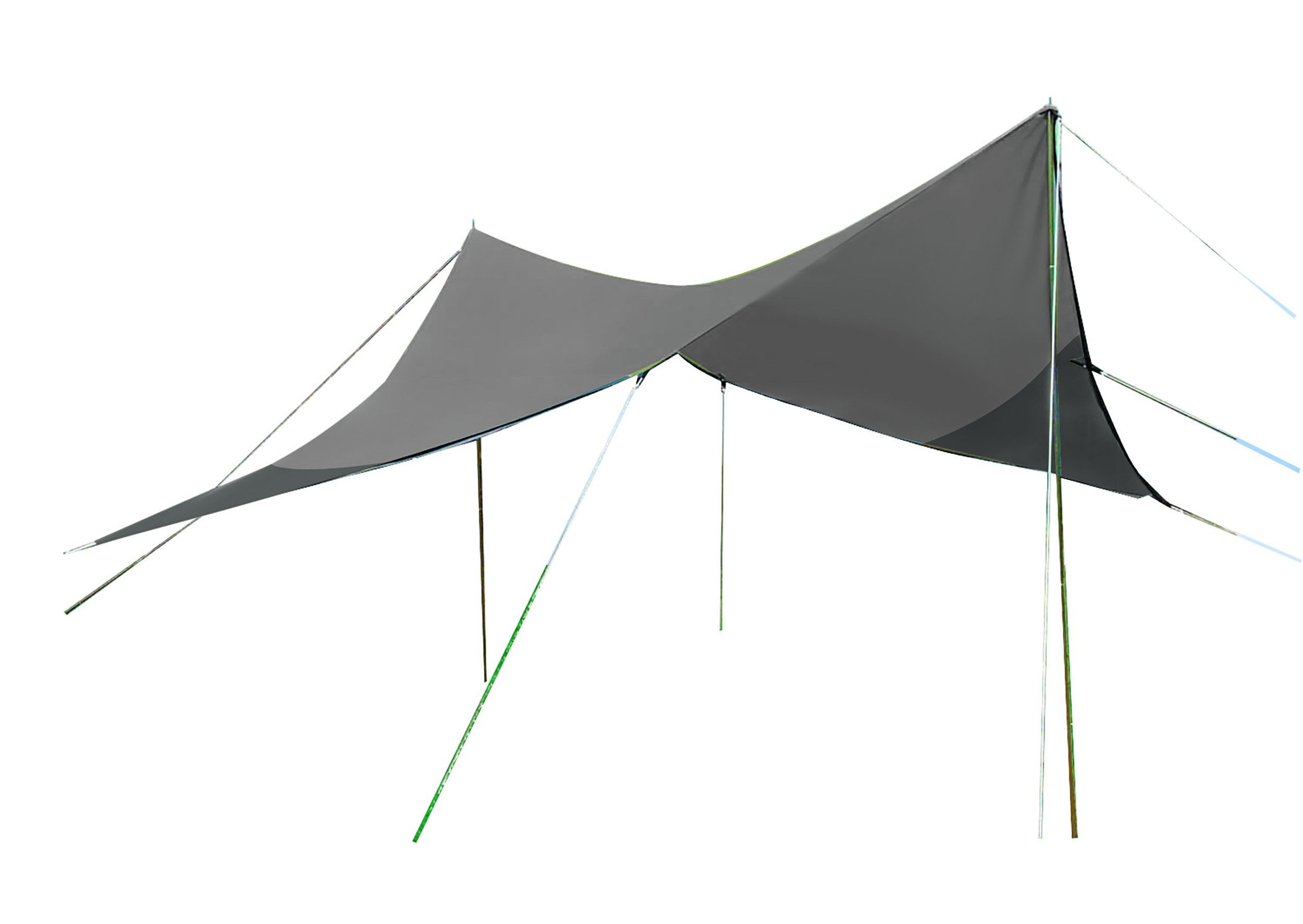 Bo-Camp Tarp Travel Ruit Grijs