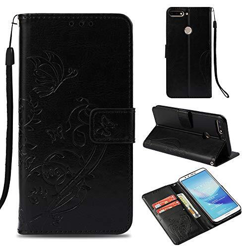 Custodia Custodia® 3D reliëfpatroon flip portefeuille hoes voor Xiaomi Redmi Note 5 Pro, Huawei Honor 7C, 6