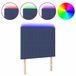 vidaXL Hoofdbord LED 100x5x118/128 cm Stof Blauw