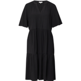 s.Oliver Korte viscose jurk met plooien