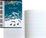 Merkloos 5x A5 Muziekschriften met Notenbalken