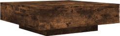 vidaXL Salontafel Gerookt Eikenhout 100x100x31 cm