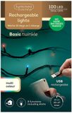 Lumineo Couronne lumineuse LED Multicolore PVC 20,35 cm