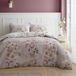 Linge de lit en coton, très grand lit, 200 fils, réversible, crème/rose