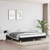 Maison Exclusive - Cadre de lit sans matelas, noir, 160x200 cm, rembourré