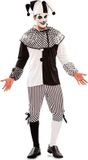 EUROCARNAVALES Harlekijn kostuum pour hommes - Blanc, Noir - Taille L