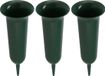DK Design Vase de cimetière plastique - 3x - vert - H42 cm