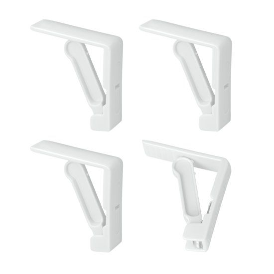 Metaltex | Tomado Metaltex Tafellakknijpers - set van 4 - Wit - Kunststof