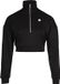 Gorilla Wear Ocala Cropped Half-Zip Sweatshirt - Zwart - XS