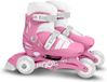 Skids Control Adjustable Two in One 3 Wheels Skate SKIDS CONTROL Girl Size 27-30 Pink/White